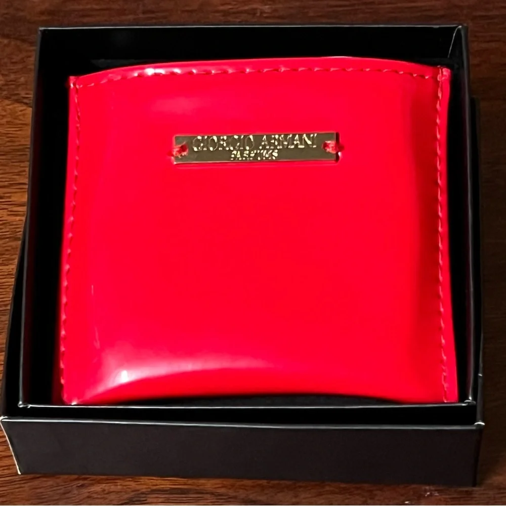Gorgio Armani Compact Purse Mirror With Case And Box